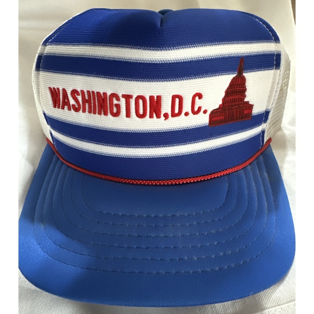NEW Vintage WASHINGTON D.C Mesh Snapback Foam Inner Trucker Hat